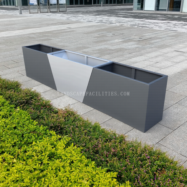 Rectangle Garden Assembly Planter Box Garden Steel Metal Galvanize Customized High Vegetable Raised Box Outdoor Boxes