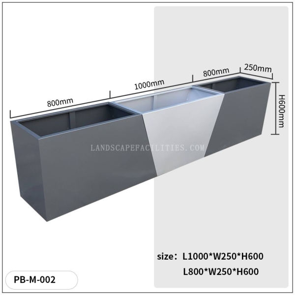 Rectangle Garden Assembly Planter Box Garden Steel Metal Galvanize Customized High Vegetable Raised Box Outdoor Boxes