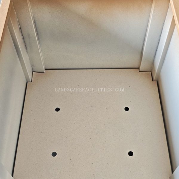 Factory Wholesale Galvanize Stainless Steel Large Orange Color Outdoor Decoration Flowers Garden Metal Products Planter Boxes