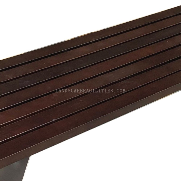 Factory Without Backrest High Quality Patio Modern Outdoor Furniture Patio Garden Wood Metal Public Popular Bench