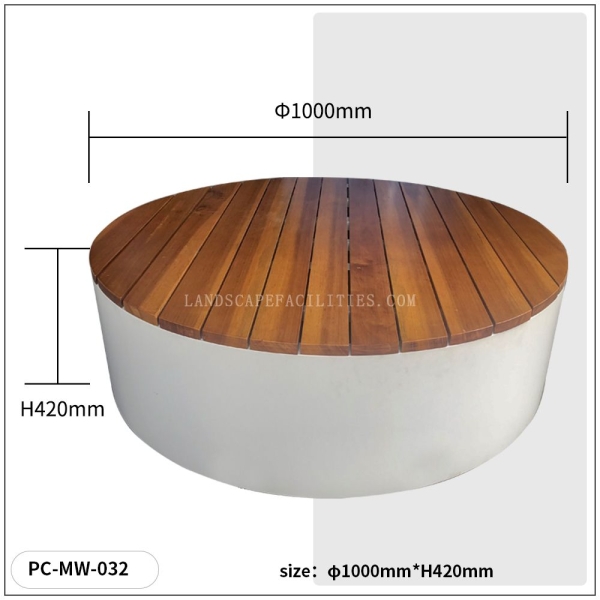 1m Garden Park Chair Benches Metal Galvanize Plated Steel Custom Semi Circular Begonia Wood Outdoor Furniture WPC Outdoor Bench