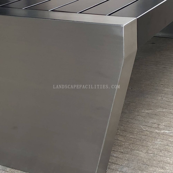 Factory Without Backrest Patio Garden Modern Park Benches Steel Patio Rest Chair Begonia Wood Seating Benches for Outdoor Use