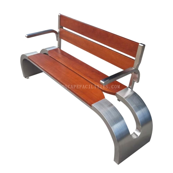 Park Chair Outdoor Square Wooden Furniture Design Outside Garden Patio Manufacturer Metal Public Stainless Steel Benches